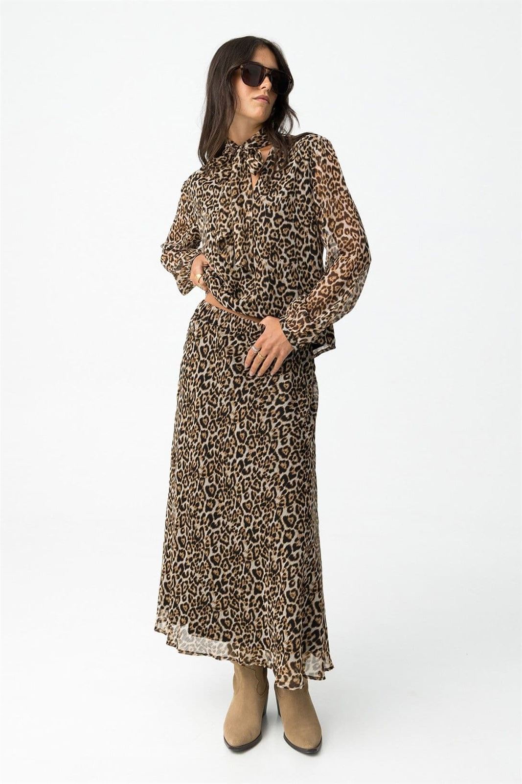 Falda midi leopardo, Dalmata - Imagen 3
