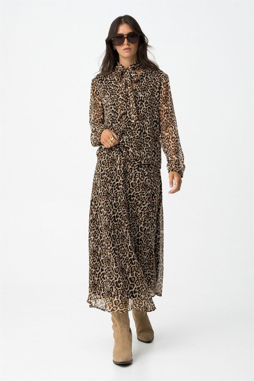 Falda midi leopardo, Dalmata - Imagen 4