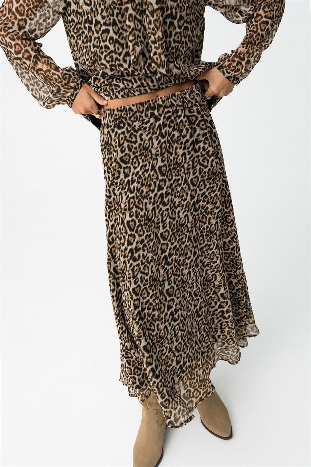 Falda midi leopardo, Dalmata - Imagen 6