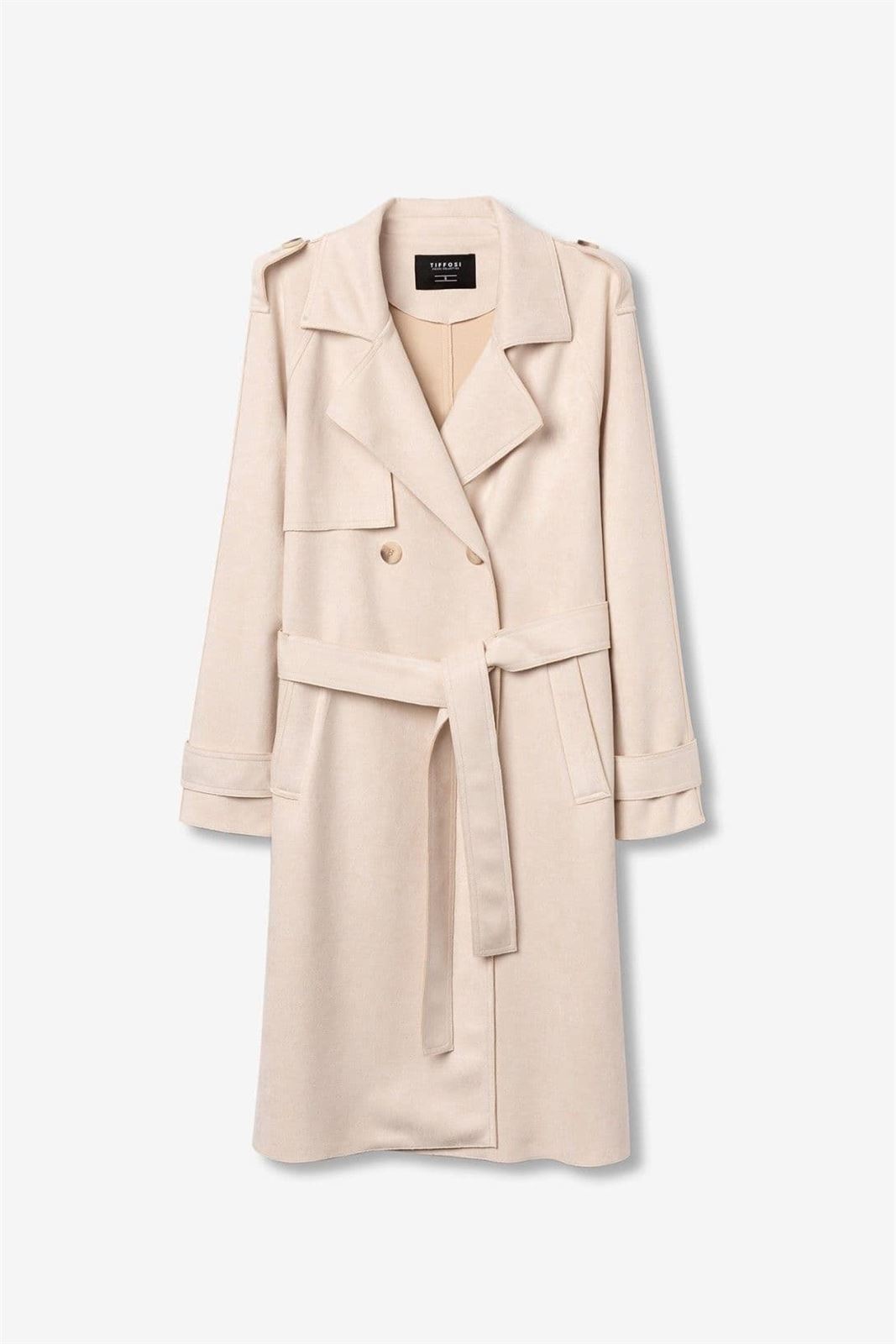 Gabardina antelina beige relajado, Suez - Imagen 7