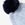 Gorro de pelo con pompón azul - Imagen 2