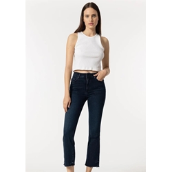 Jeans Megan_51 Cropped Flare Tiro Alto - Imagen 1