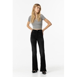 Jeans Zoe_46 Flare negro - Imagen 1