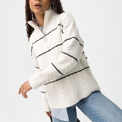 Jersey A Rayas Con Cuello Alto, Aeon - Imagen 1