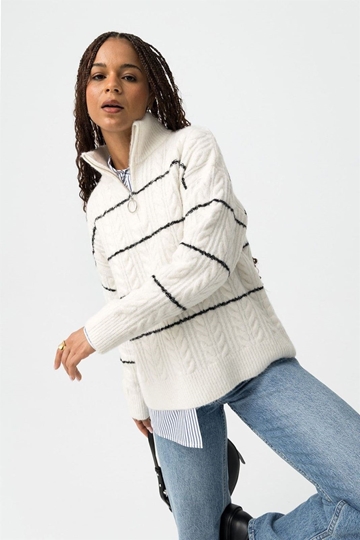 Jersey A Rayas Con Cuello Alto, Aeon - Imagen 1