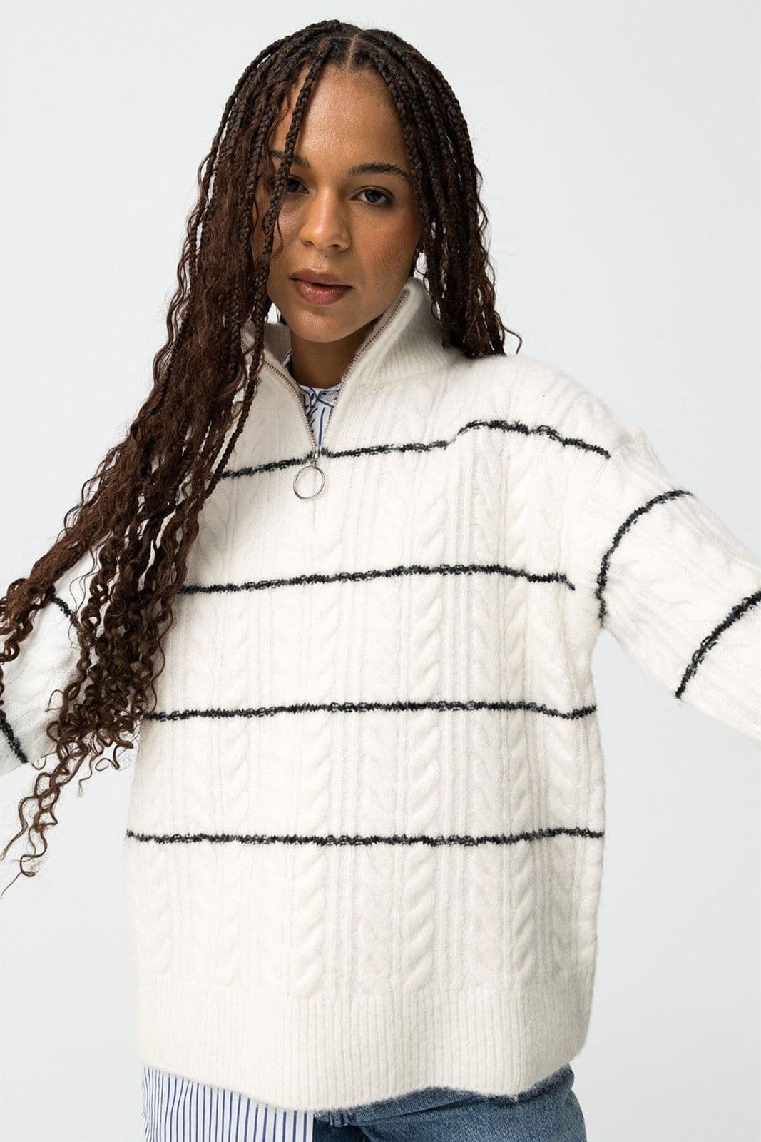 Jersey A Rayas Con Cuello Alto, Aeon - Imagen 3