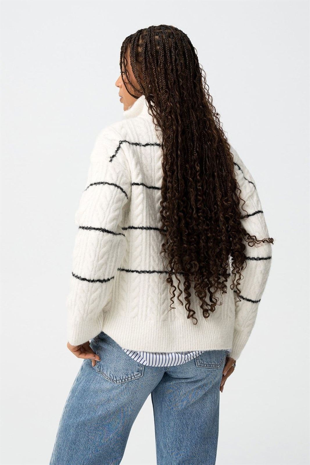 Jersey A Rayas Con Cuello Alto, Aeon - Imagen 4