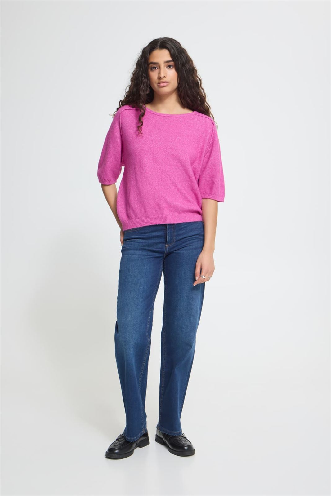 Jersey de manga globo Ichi, Dasila SS2 - fucsia - Imagen 4