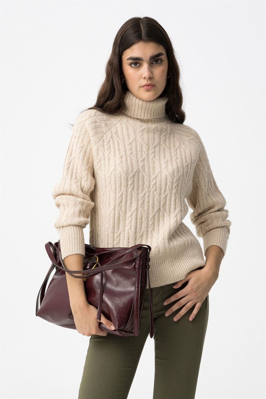 jersey de punto beige, Abraxas - Imagen 1