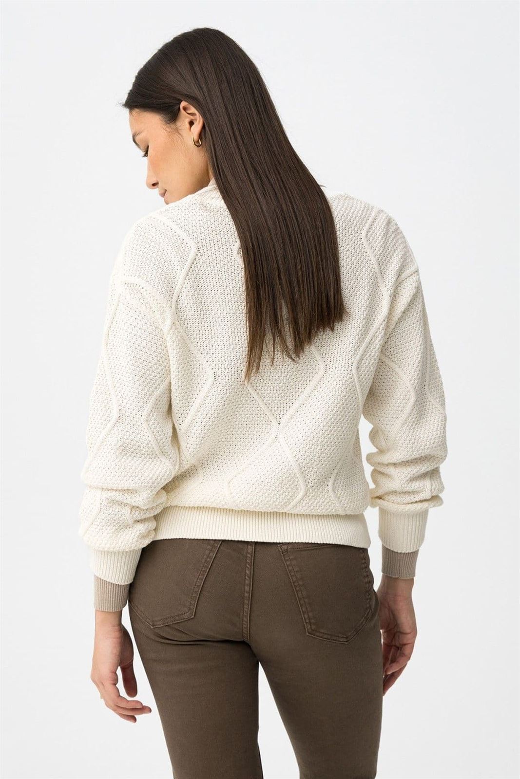 Jersey de punto beige, Texas - Imagen 4