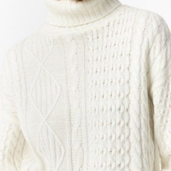 Jersey de punto blanco blusa combinada, Astrid - Imagen 2