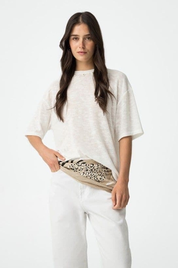 Jersey de Punto blanco con Aplicaciones, Midori - Imagen 1