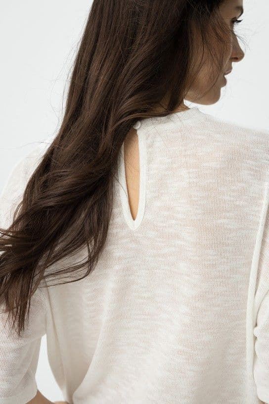 Jersey de Punto blanco con Aplicaciones, Midori - Imagen 6