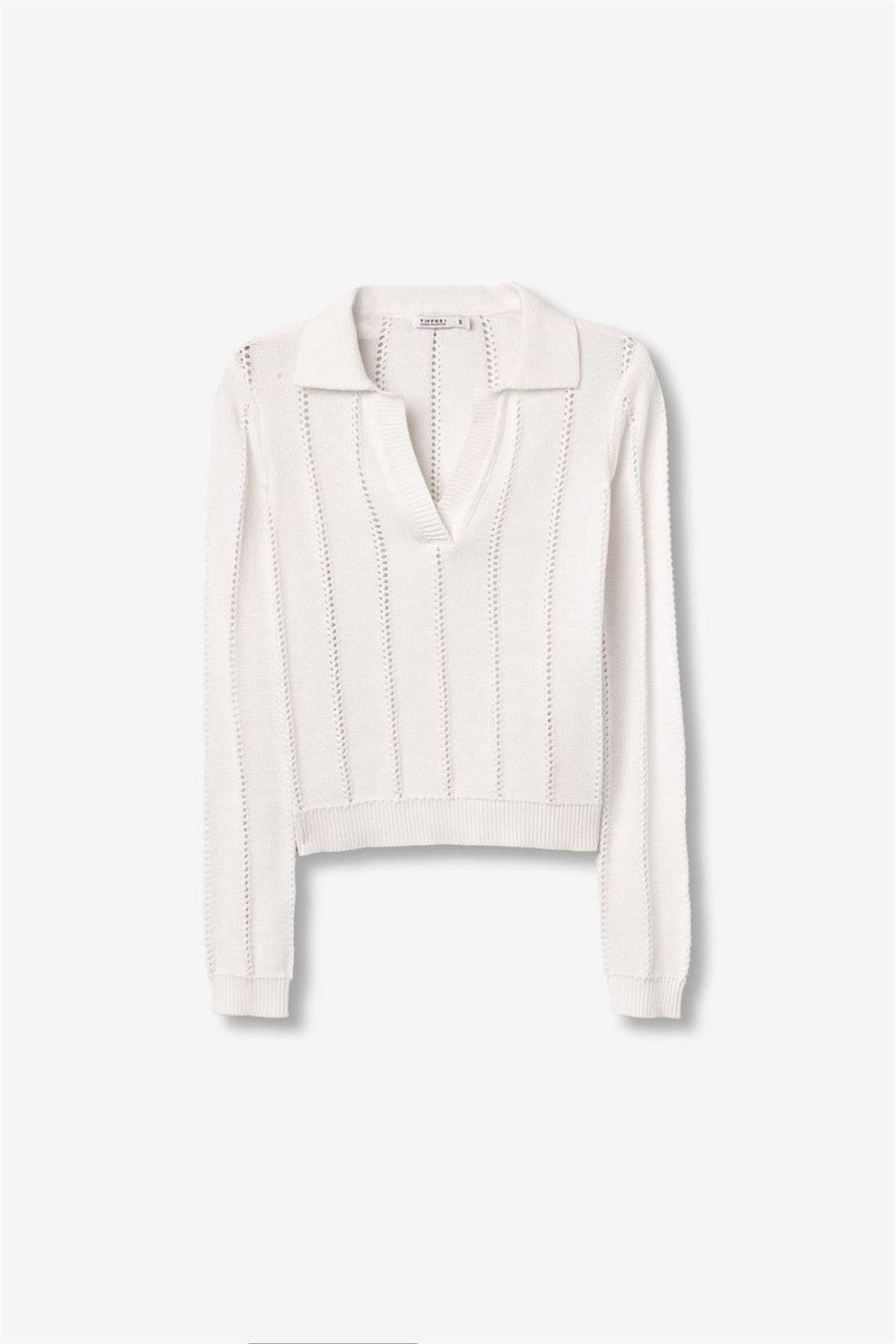 Jersey de punto blanco slim, Mariah - Imagen 6