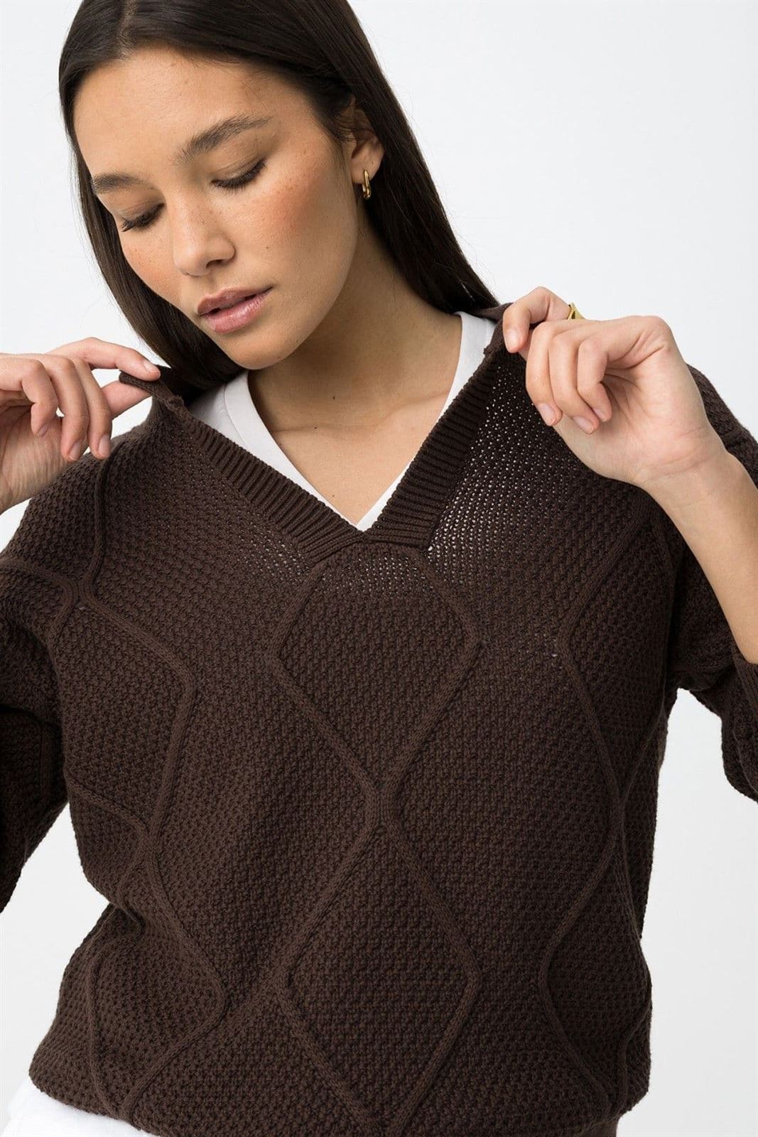 Jersey de punto marrón, Texas - Imagen 5