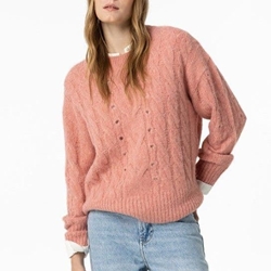 Jersey de punto rosa de ochos cardado, Hesperia - Imagen 2