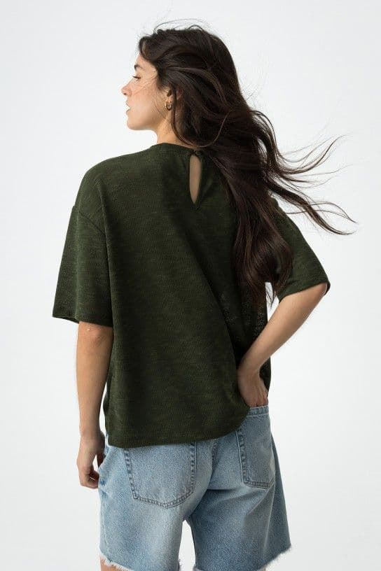 Jersey de Punto verde con Aplicaciones, Midori - Imagen 6