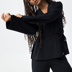 Jersey escote en v azul, Aria - Imagen 1