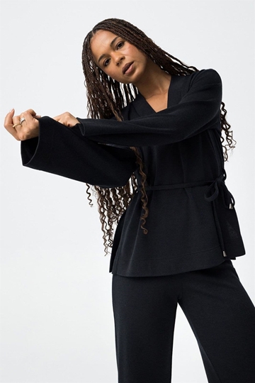 Jersey escote en v azul, Aria - Imagen 1