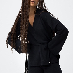 Jersey escote en v azul, Aria - Imagen 2