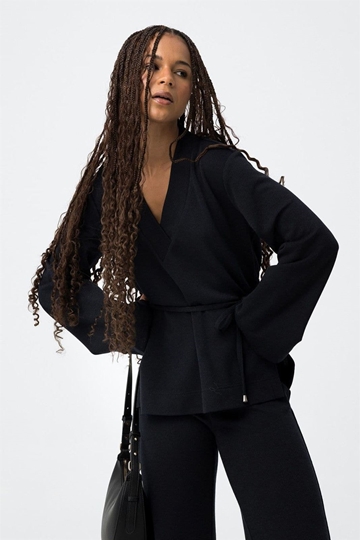 Jersey escote en v azul, Aria - Imagen 2