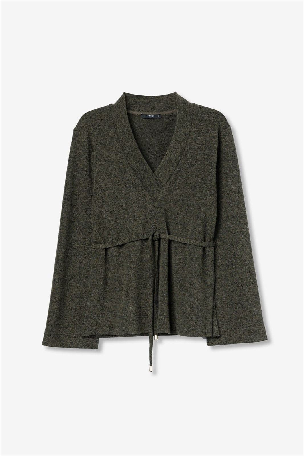 Jersey escote en v verde, Aria - Imagen 5