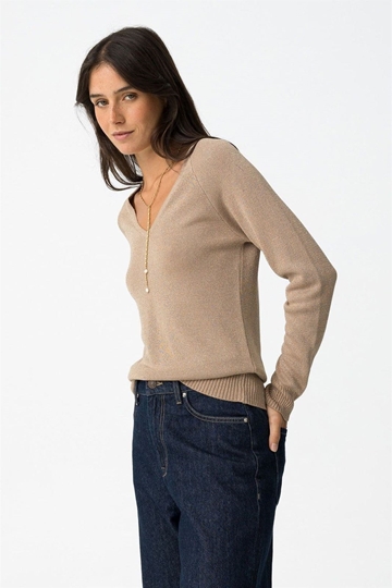 Jersey hilo Metálico champang, Cassia - Imagen 2