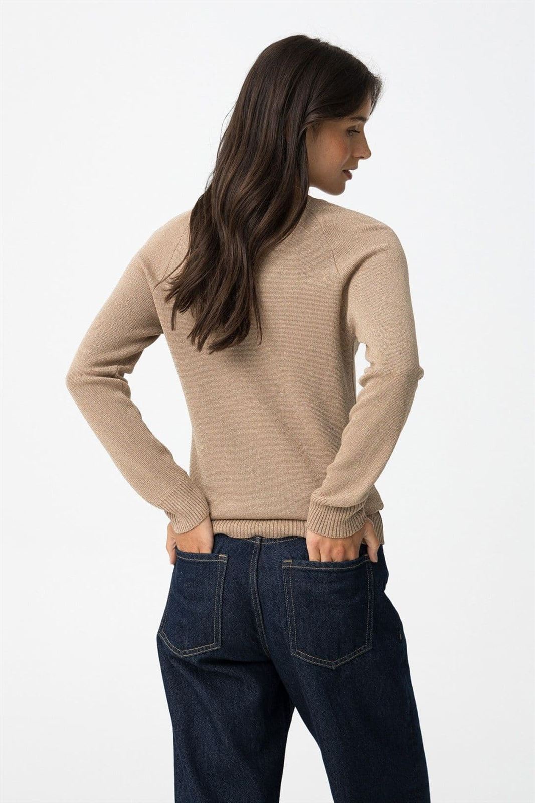 Jersey hilo Metálico champang, Cassia - Imagen 3