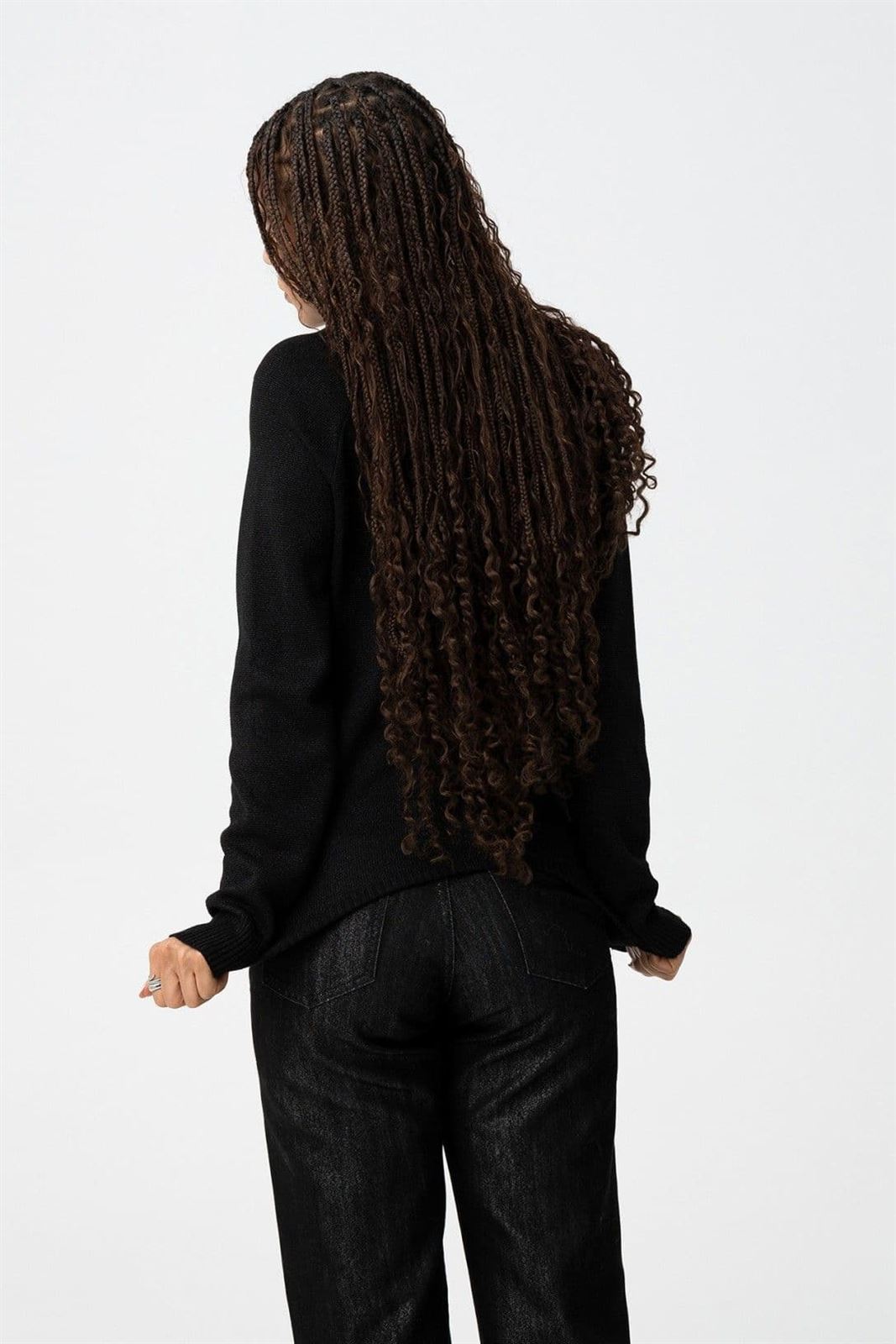 Jersey hilo Metálico negro, Cassia - Imagen 4