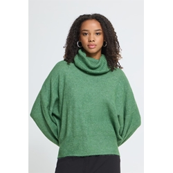 Jersey Kamara de cuello vuelto con botones en los puños Ichi - verde - Imagen 1