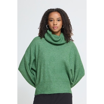 Jersey Kamara de cuello vuelto con botones en los puños Ichi - verde - Imagen 1