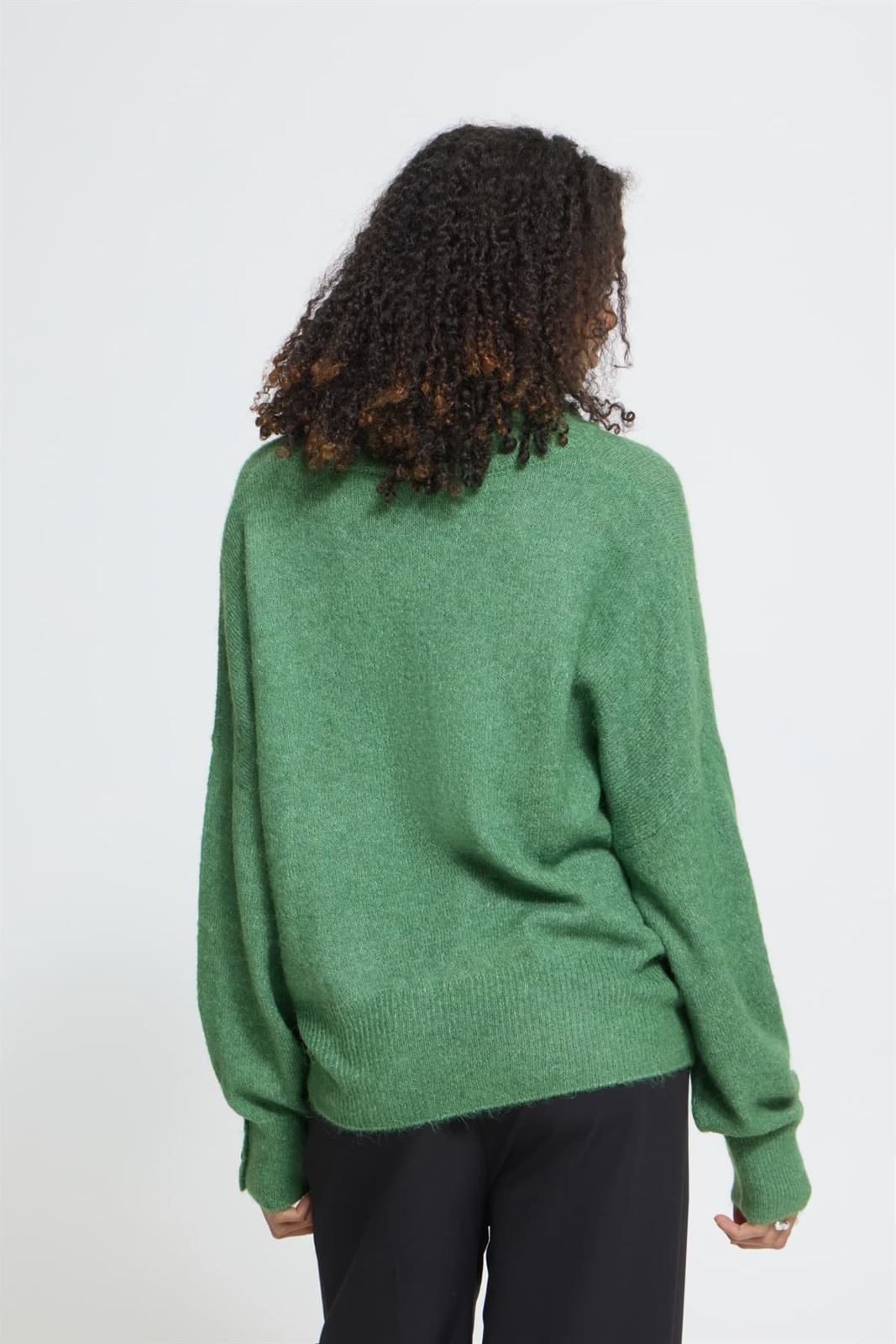 Jersey Kamara de cuello vuelto con botones en los puños Ichi - verde - Imagen 5