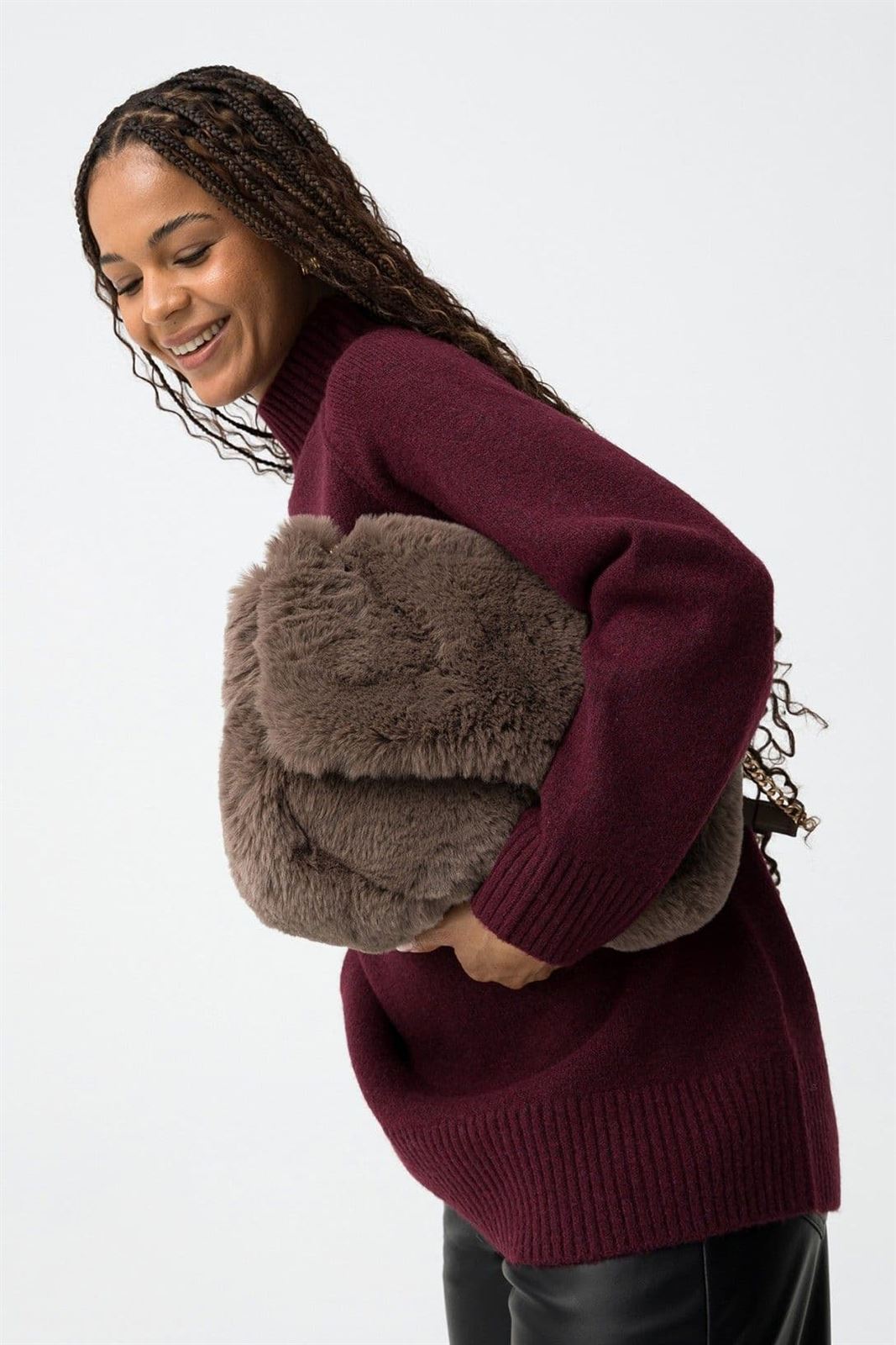 Jersey oversize tricot burdeos, Prophecy - Imagen 6