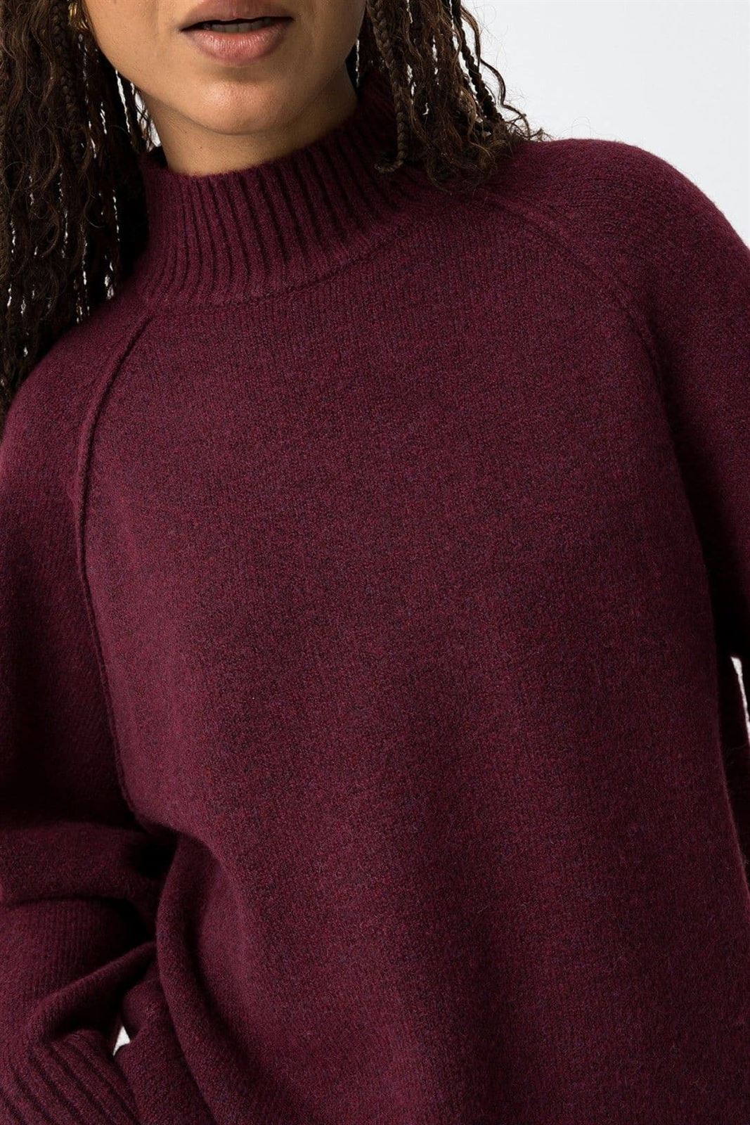 Jersey oversize tricot burdeos, Prophecy - Imagen 8