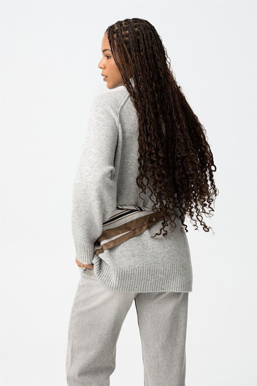 Jersey oversize tricot gris, Prophecy - Imagen 5