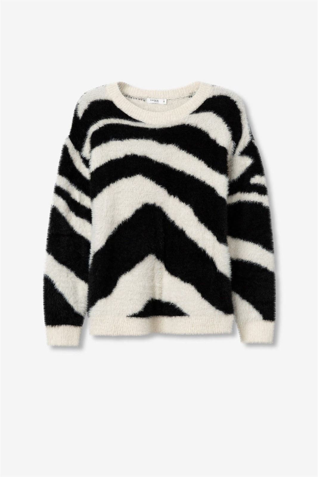 Jersey pelo estampado cebra, Zebra - Imagen 6