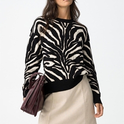 Jersey Relaxed de Jacquard Cebra, Midge - Imagen 1