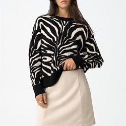 Jersey Relaxed de Jacquard Cebra, Midge - Imagen 2