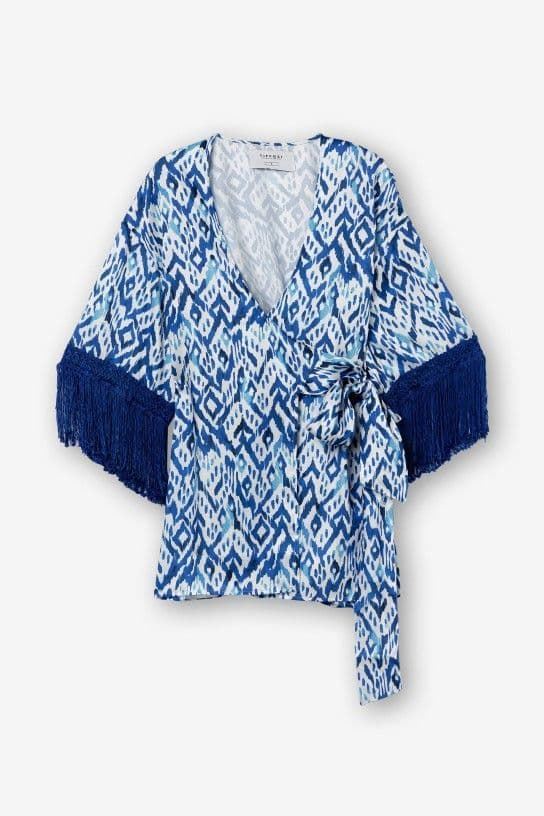 Kimono estampado con cinturon, Naxos - Imagen 7