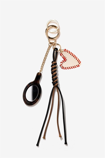 Llavero espejo y corazón rojo - Imagen 1