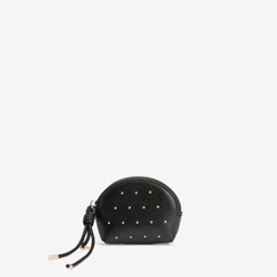 Monedero negro tachas doradas - Imagen 1