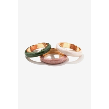 Pack de tres anillos metálicos - Imagen 1