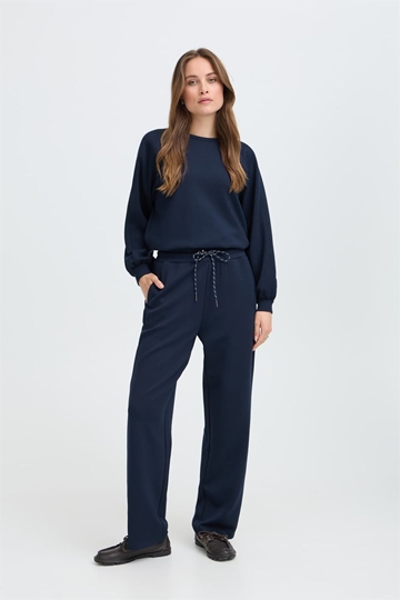 Pantalón ancho cintura alta, By Pusti, B.Young - azul marino - Imagen 1