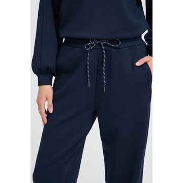 Pantalón ancho cintura alta, By Pusti, B.Young - azul marino - Imagen 2