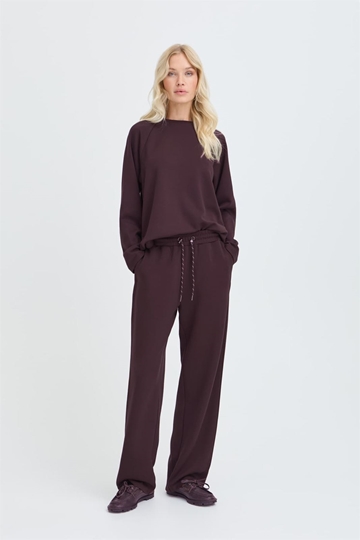 Pantalón ancho cintura alta, By Pusti, B.Young - burdeos - Imagen 1