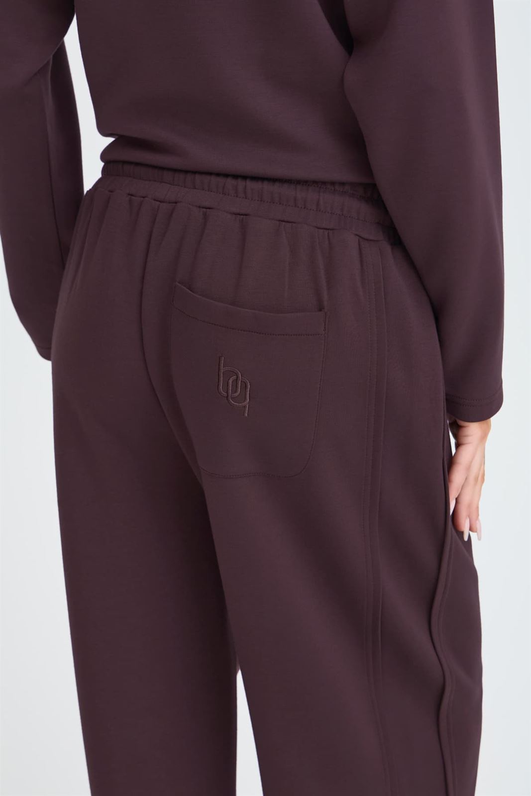 Pantalón ancho cintura alta, By Pusti, B.Young - burdeos - Imagen 3