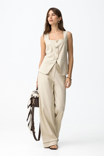 Pantalón beig corte ancho, Namibia - Imagen 1