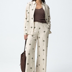 Pantalón bordado palmeras, Palmeira - Imagen 1