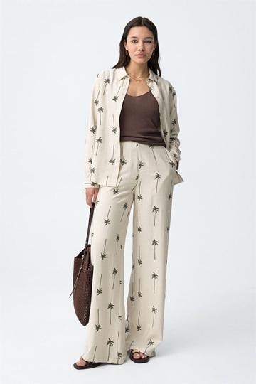 Pantalón bordado palmeras, Palmeira - Imagen 1