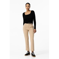 Pantalón Chino beige con Cinturón, Benedita - Imagen 1